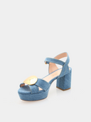 Deirdre Plateau Sandal - Bleu