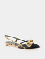 RUPERT SANDERSON - Fay 05 Bow Sling - Goud en Zwart 