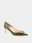RUPERT SANDERSON - Osella 55 Pump - Khaki Green 