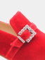 STUART WEITZMAN - Crystal Geo Buckle - Rood