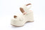 VICENZA - Sandales Plateforme en cuir - Ivoire