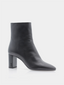 YVES SAINT LAURENT - Lou 70 Zip Bootie - Black 