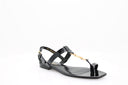 YVES SAINT LAURENT - Cassandra 05 Sandal (Cuir verni) - Noir