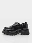 Derbies chunky en cuir verni – Noir - Marque Italienne Roberto Serpentini