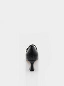Escarpins babies en cuir effet croco – Noir - Marque Italienne Roberto Serpentini