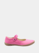Kinderballerina's met bandje - Fuchsia