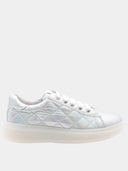 Lage kindersneakers metallic - Zilver