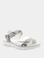 PRIMIGI - Sandales ouvertes pour filles - Blanc & motif reptile